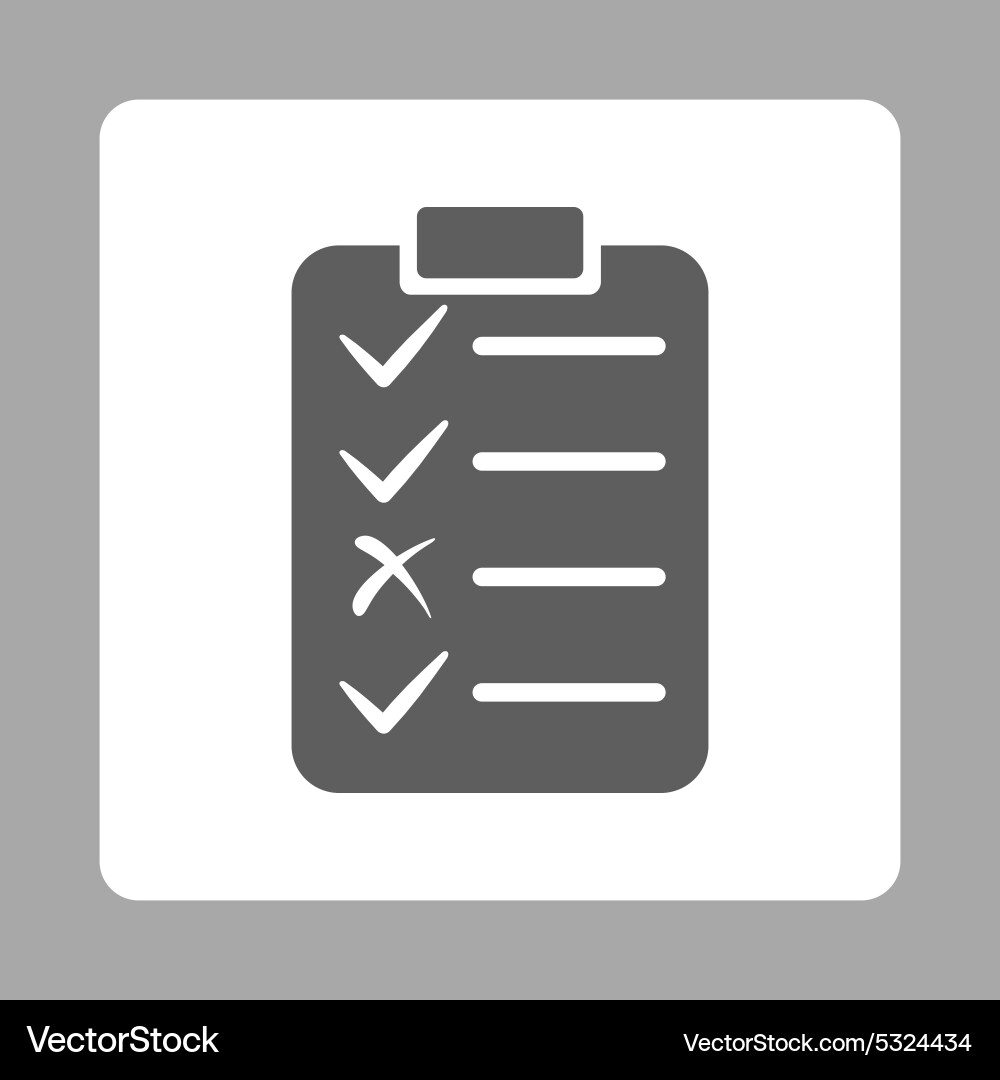 Task list icon from commerce buttons overcolor set Vector Image