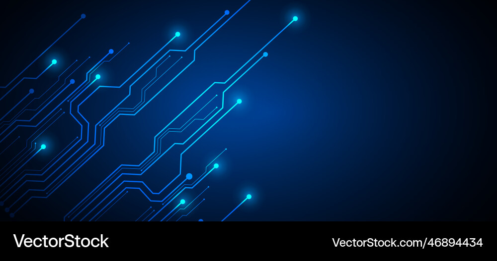 Technology background with hi-tech digital data Vector Image