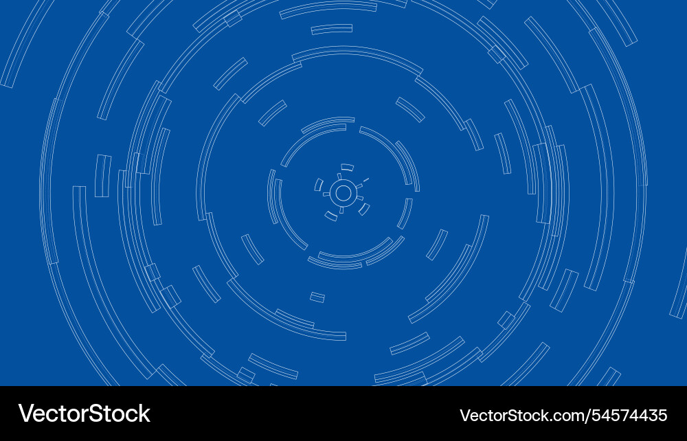 3d circular pattern style wireframe model 3d circular pattern style wireframe model vector image