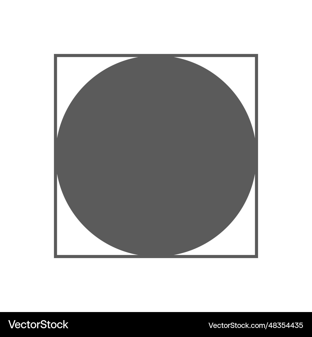 A isolated gray dot with align on square A isolated gray dot with align on square vector image