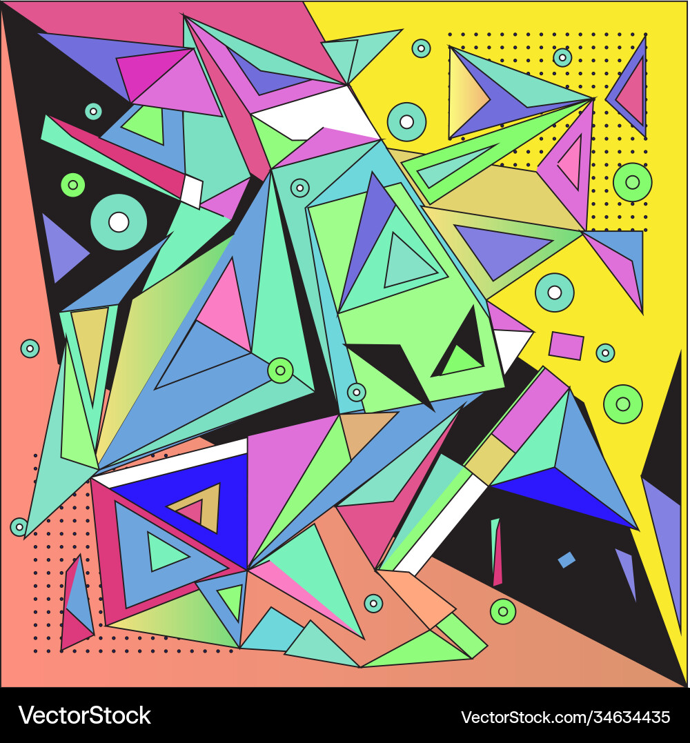 Abstract modern triangles background pattern Vector Image