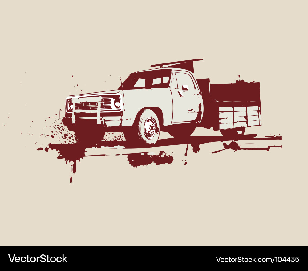 Classic Truck Artwork Vector Image