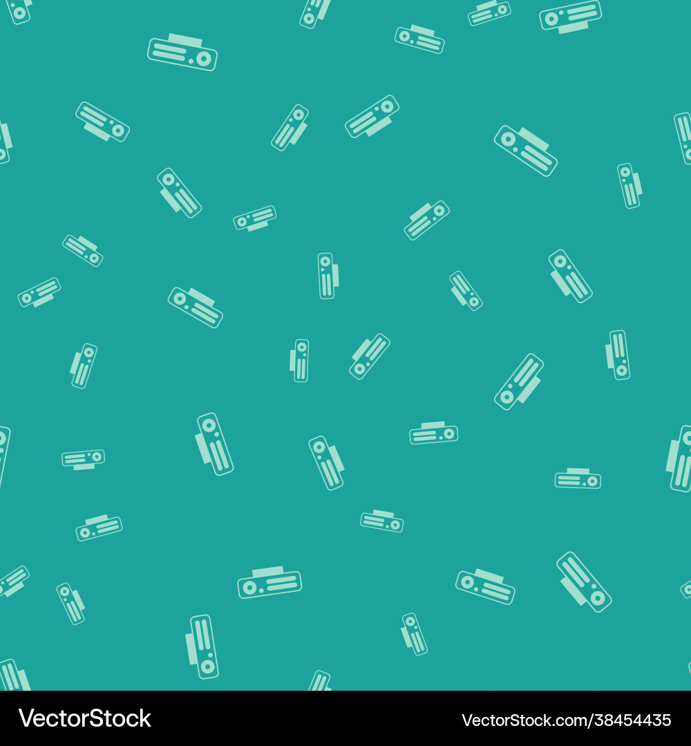 Green web camera icon isolated seamless pattern Green web camera icon isolated seamless pattern Vector Image