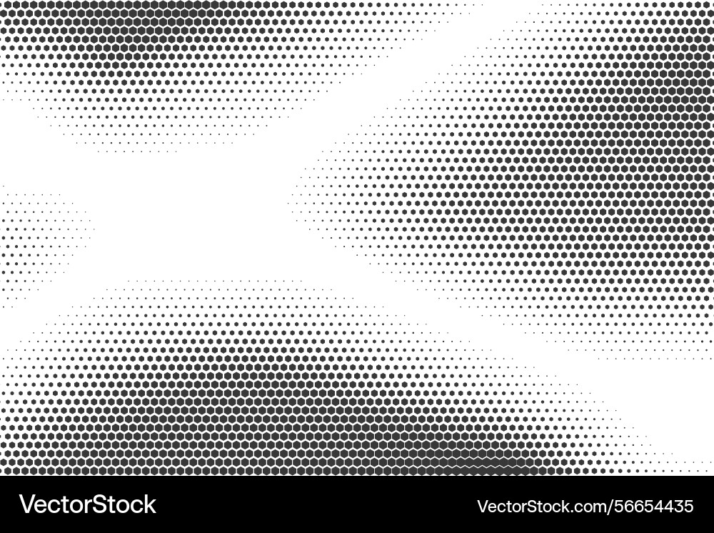 Hexagon pattern background with halftone honeycomb Hexagon pattern background with halftone honeycomb vector image