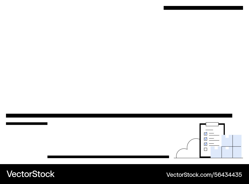 Minimalistic task checklist with grid layout Minimalistic task checklist with grid layout vector image