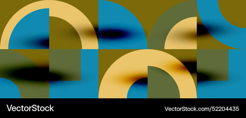 Neo memphis geometric pattern with circles Neo memphis geometric pattern with circles vector image