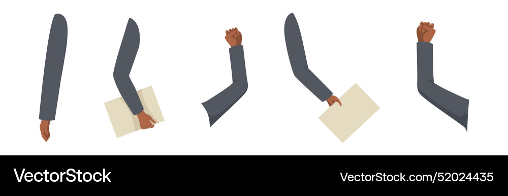Office man character constructor with separated Office man character constructor with separated vector image