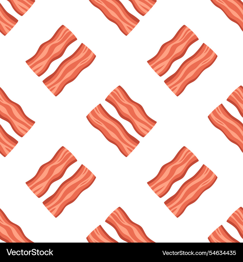 Seamless pattern of bacon Seamless pattern of bacon vector image