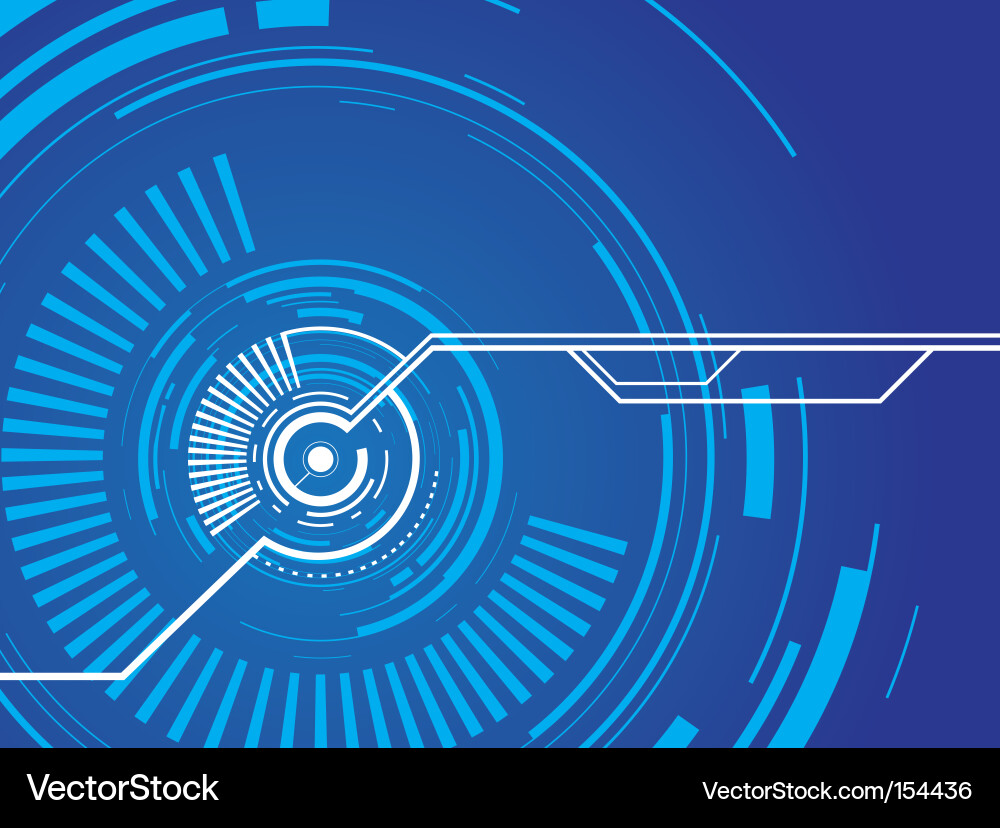 Abstract Circular Tech Background vector image