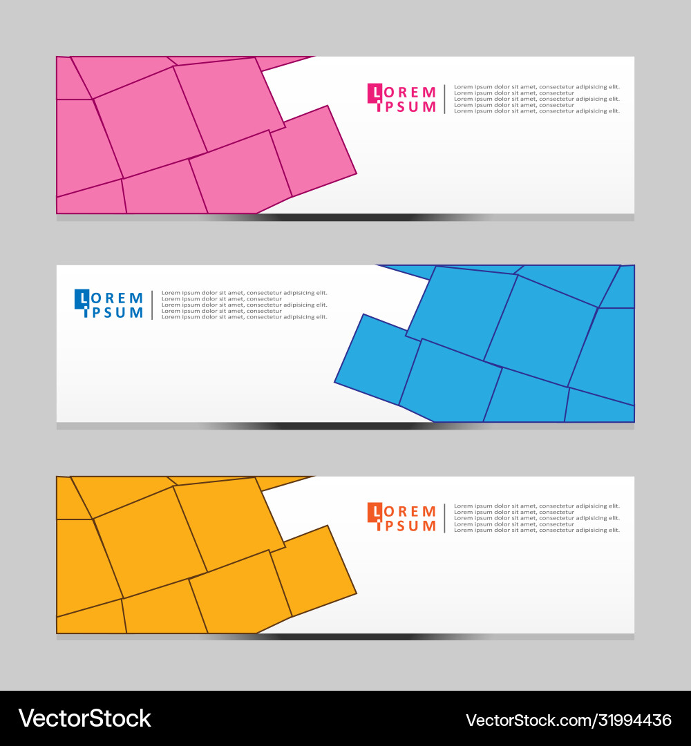 Abstract design banner web template Vector Image