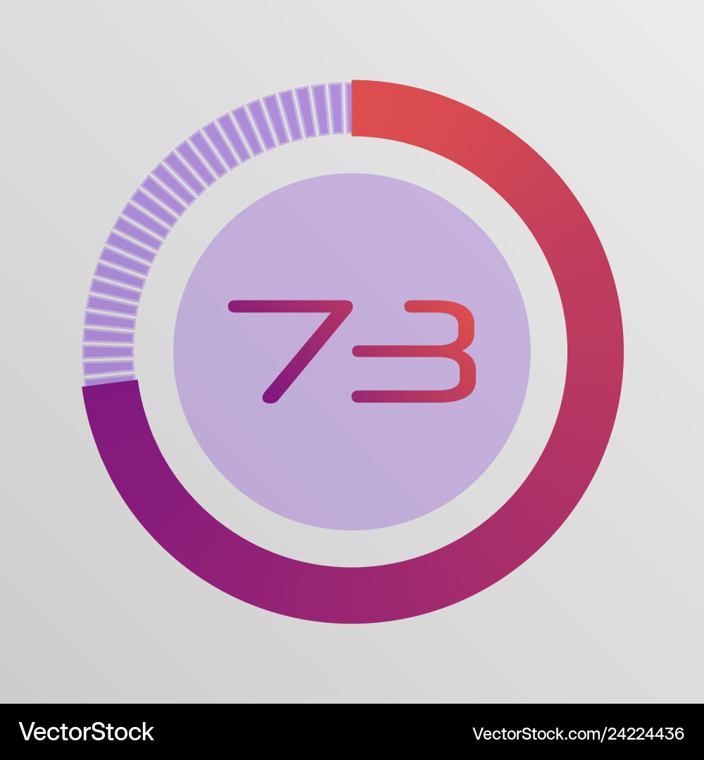 Circular interval timer Circular interval timer vector image