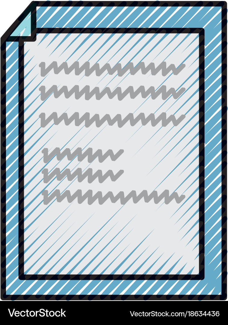 Grated paper with sheet bent object design Vector Image