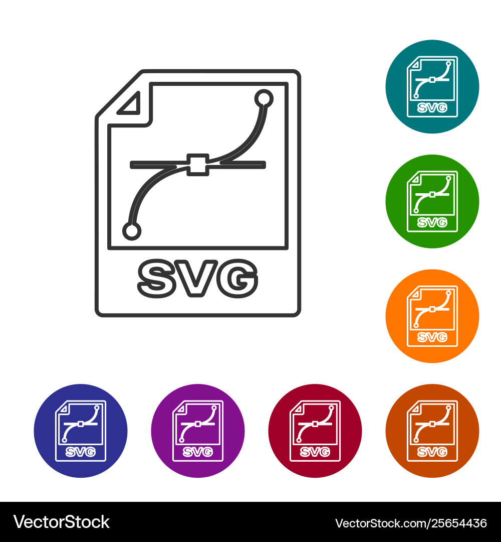 Grey svg file document icon download button Grey svg file document icon download button vector image