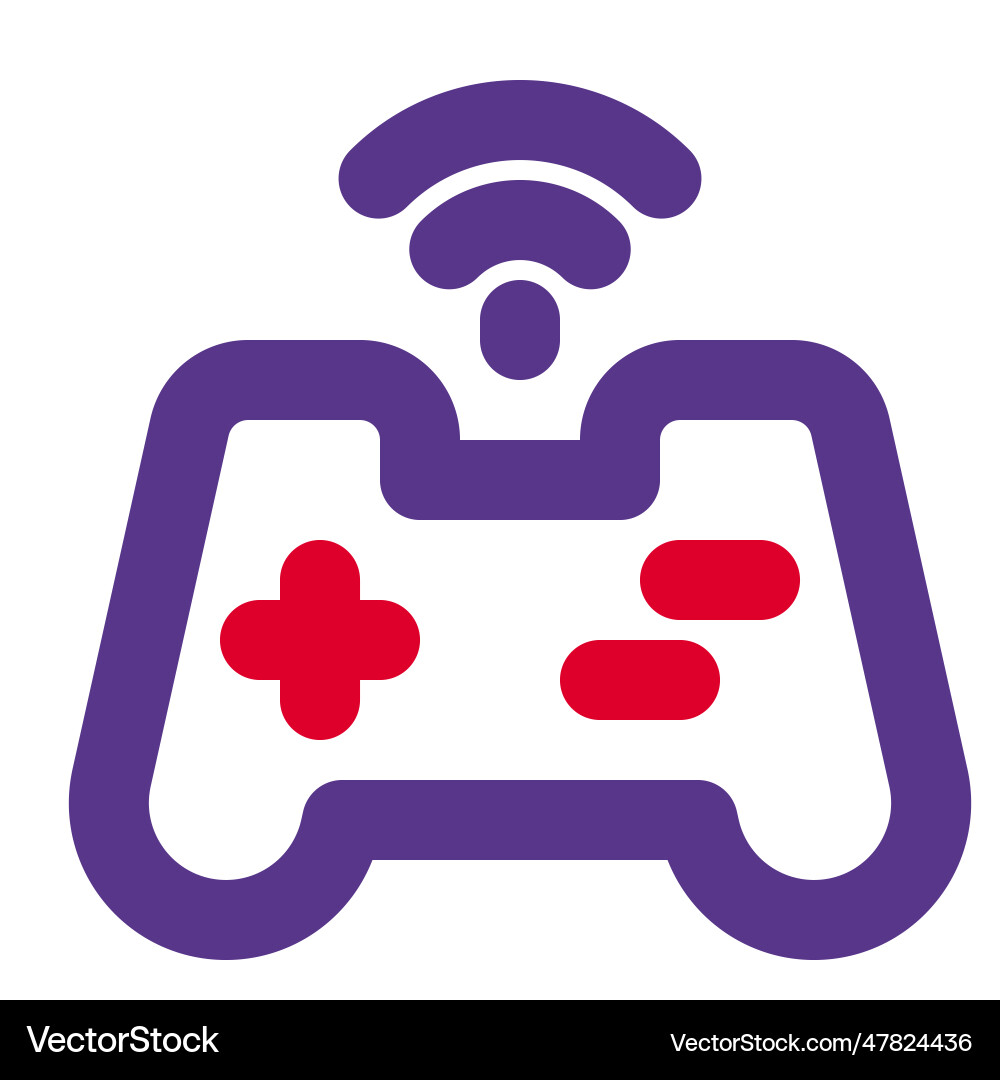 Joystick an electronic input device vector image