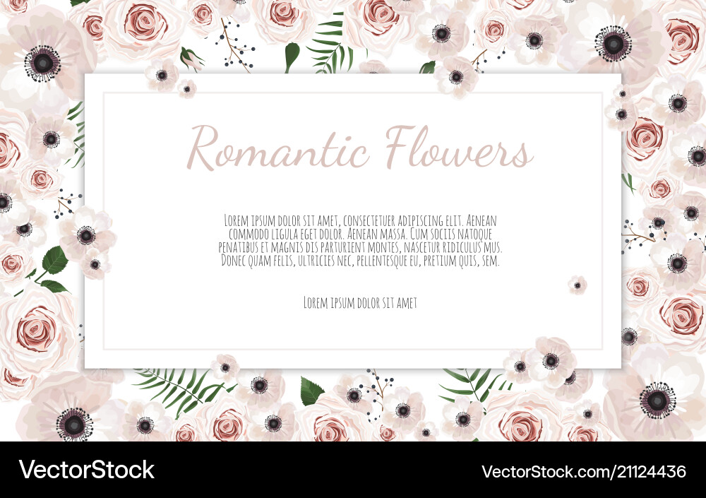 Karte mit Blumen und geometrischem Rahmen Blumen Karte mit Blumen und geometrischem Rahmen Blumen vektorbild