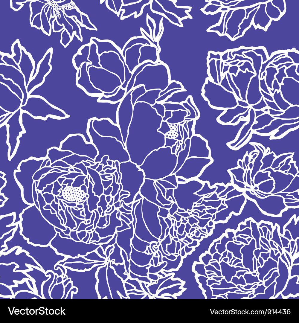 Seamless pattern with flowers Vector Image