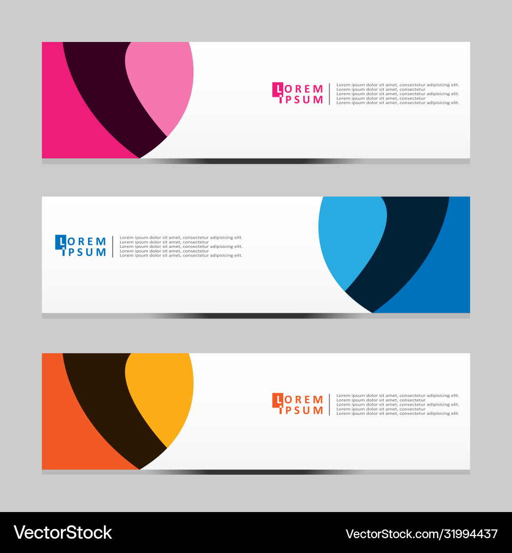 Abstract design banner web template Vector Image