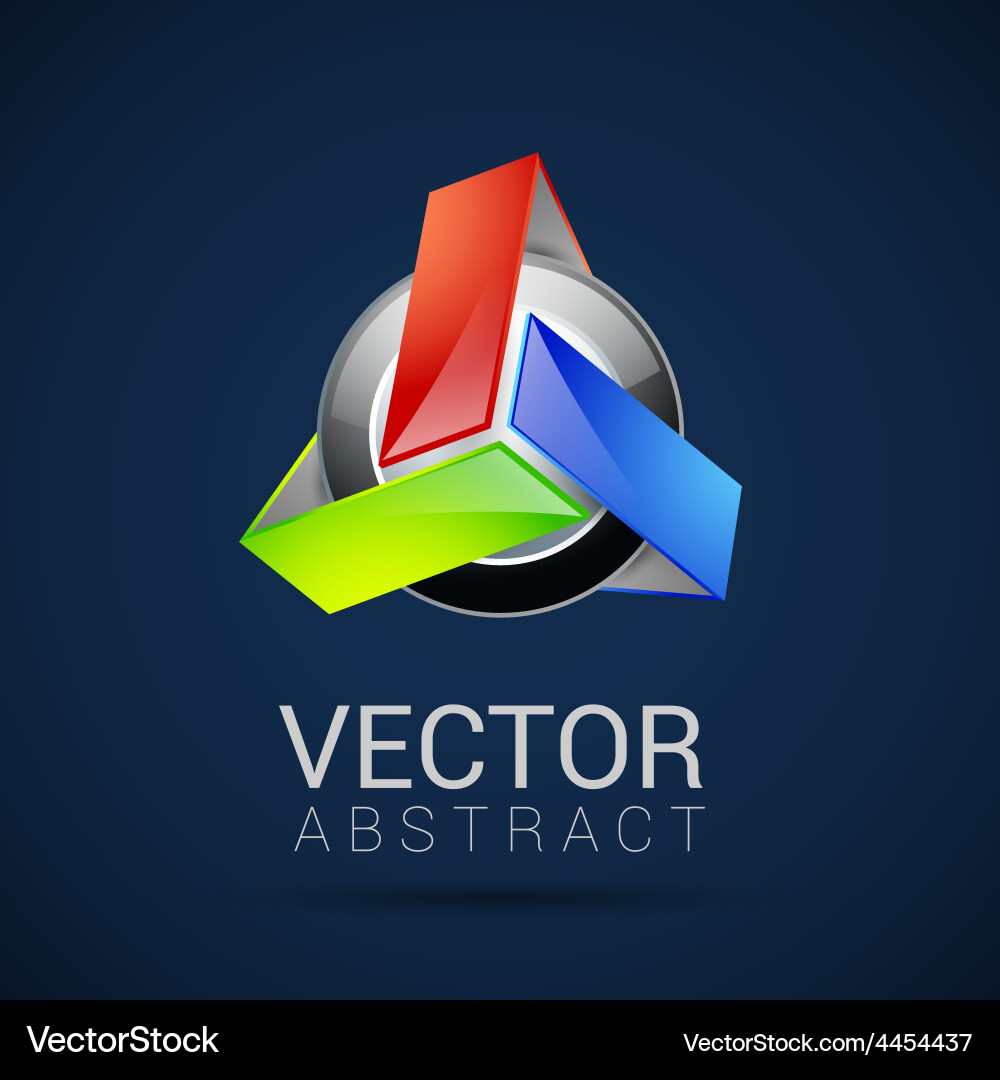 Abstract element shape design icon Vector Image