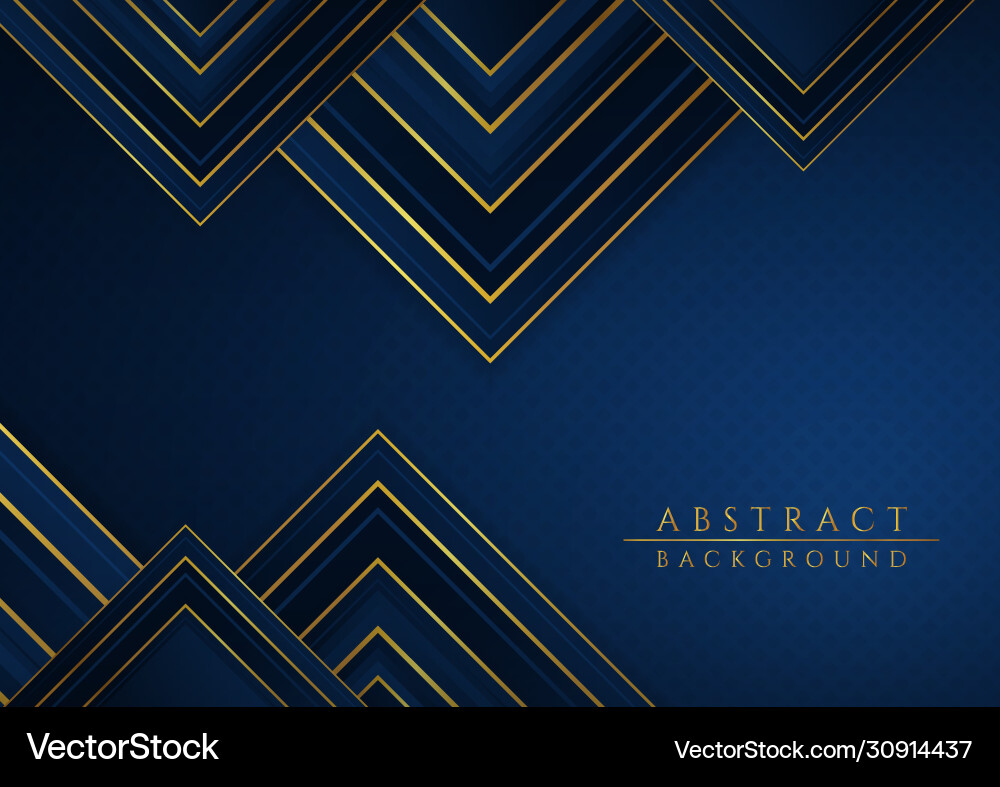 Abstract geometric wave shape background overlap vector image