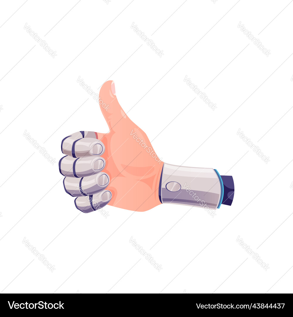 Android Robot Thumb Up Gesture vector image
