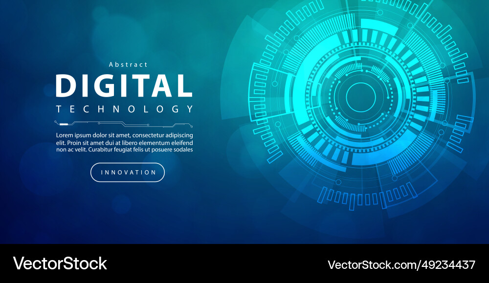 Digital technology internet network speed connect vector image