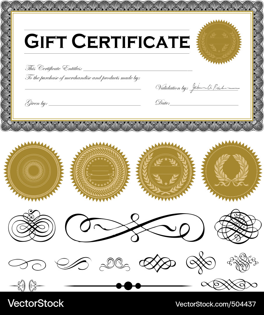 Elegant Document Template Vector Image
