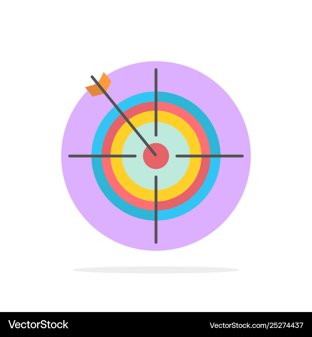 Focus board dart arrow target abstract circle Vector Image