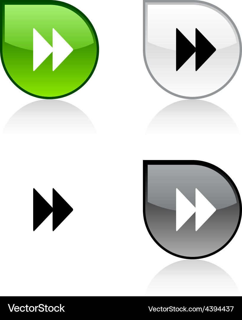 Forward button vector image