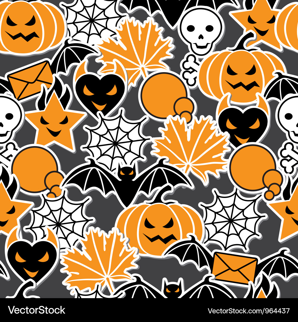 Halloween Party Decorations Vector Image