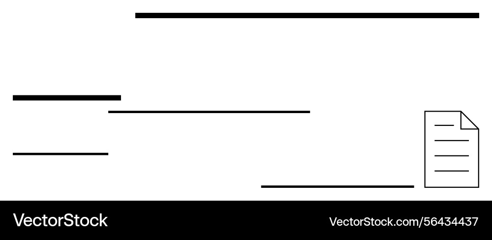 Minimalistic envelope design with document icon Minimalistic envelope design with document icon vector image