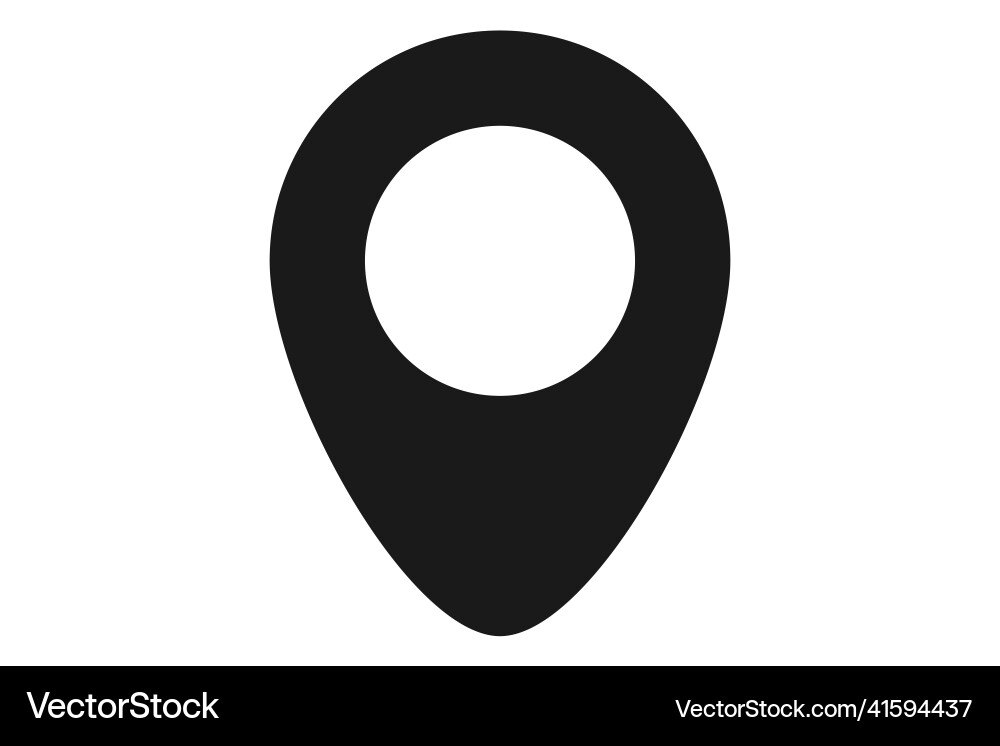 Navigation pin location pointer map Vector Image