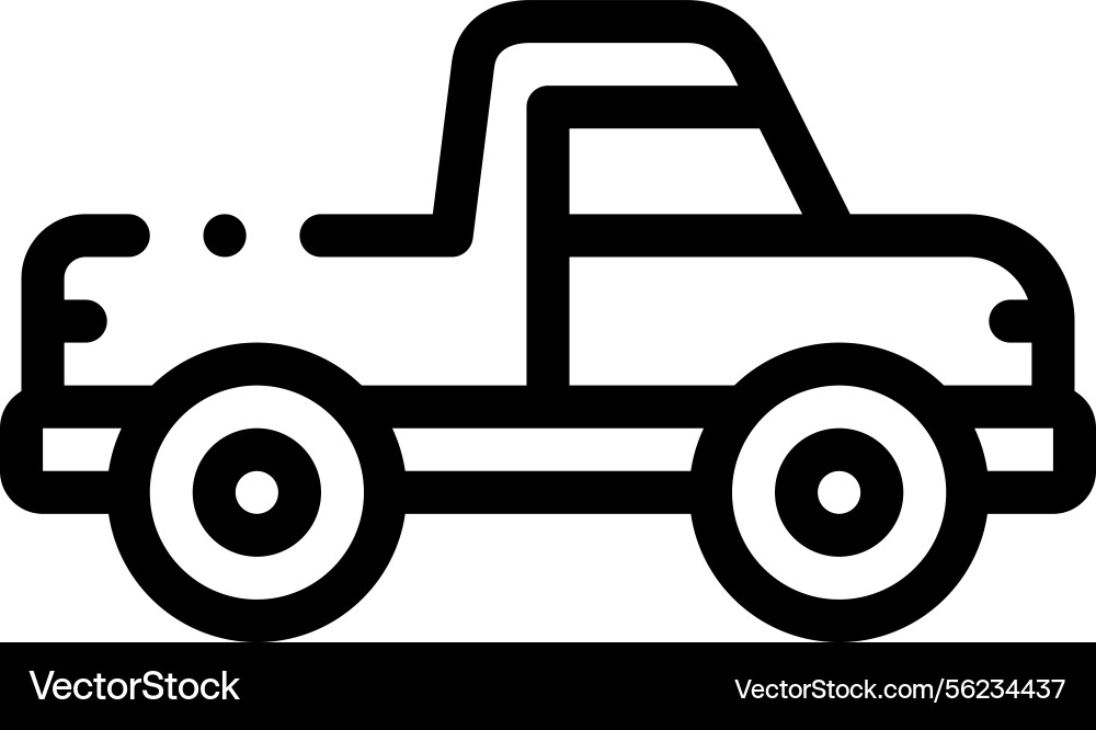 Pick up icon thin linear style design isolated Pick up icon thin linear style design isolated vector image