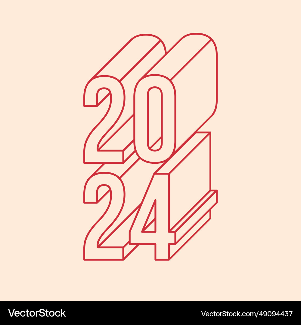 Retro banner with text 3d effect linear Vector Image