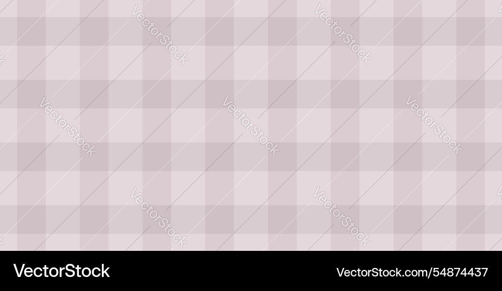 Subtle mauve and beige gingham check pattern vector image