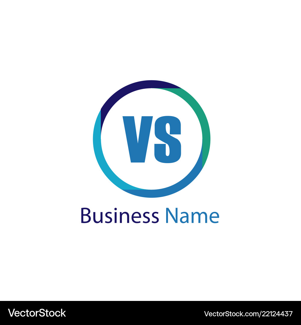 Ursprünglicher Buchstabe vs Logo Vorlage Design Ursprünglicher Buchstabe vs Logo Vorlage Design vektorbild