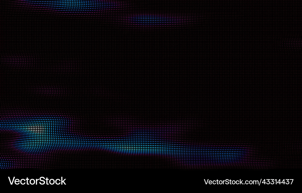 Waves of colorful points digital data splash Waves of colorful points digital data splash vector image