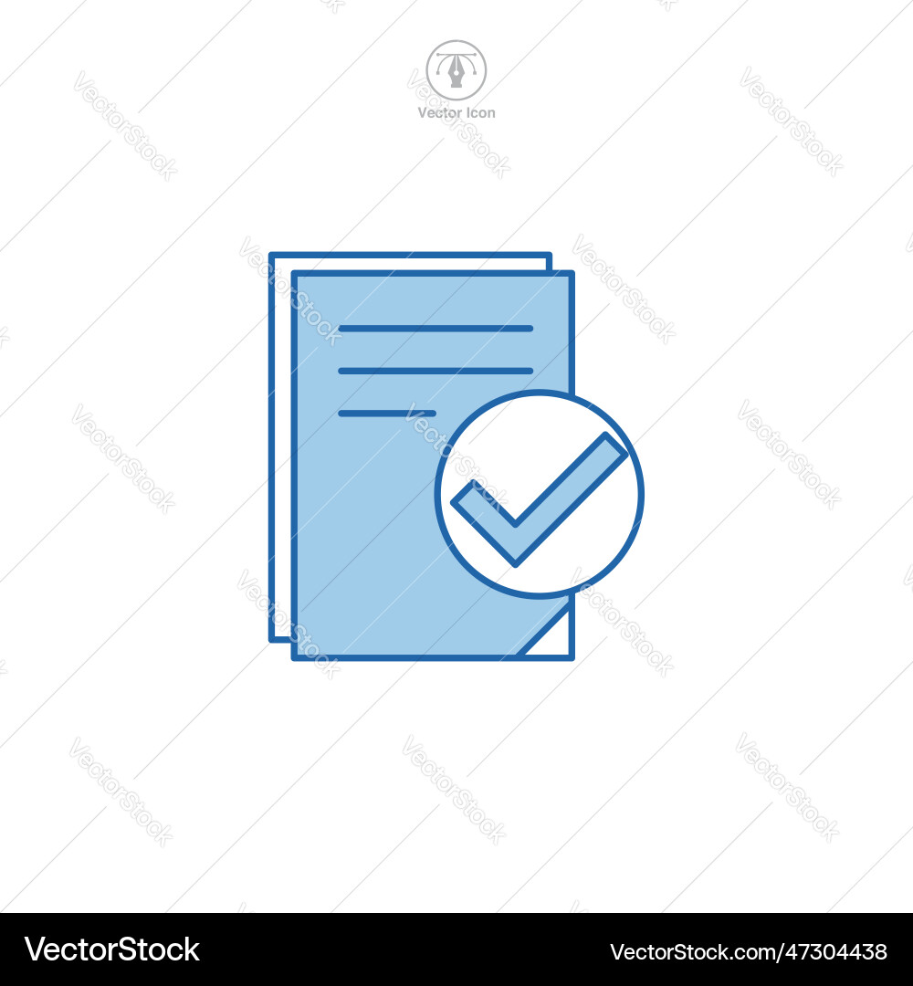 Document icon symbol template for graphic and web Document icon symbol template for graphic and web vector image