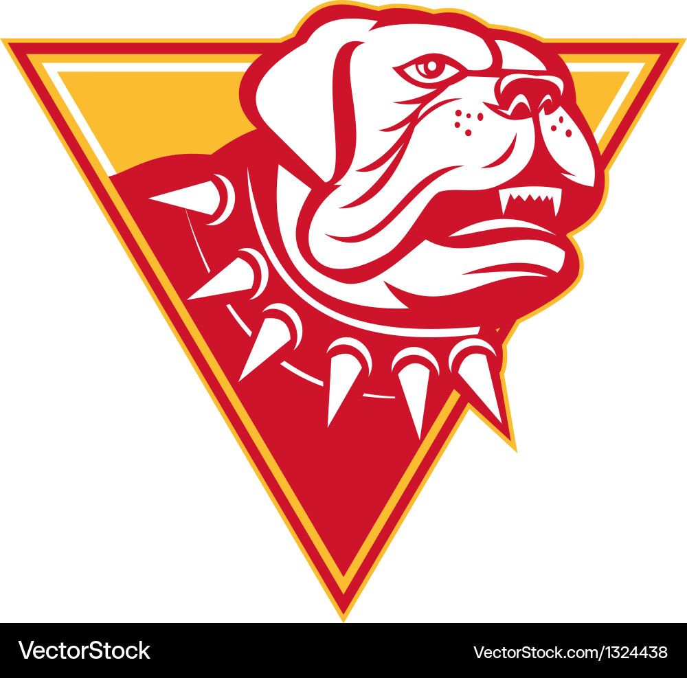 Englisch mastiff head Vektorbild