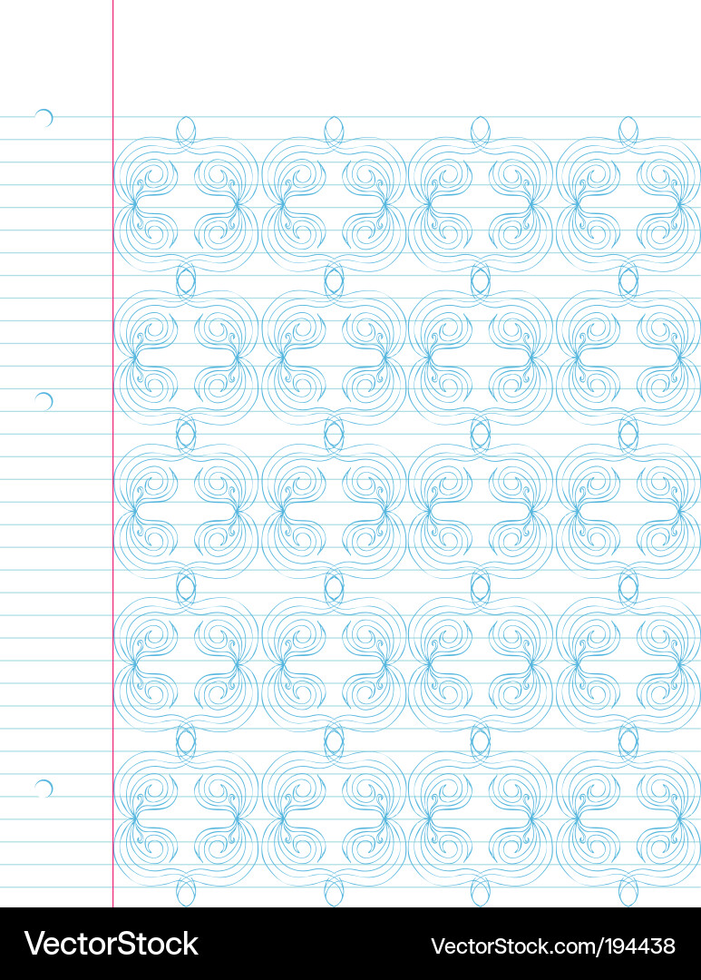 Hand Drawn Notizbuch Doodle Vektorbild