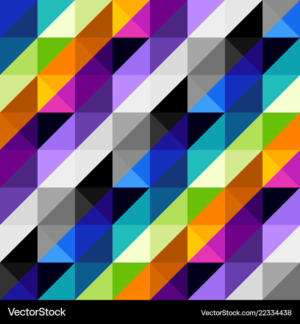 Hounds-tooth pattern in abstract low poly Vector Image