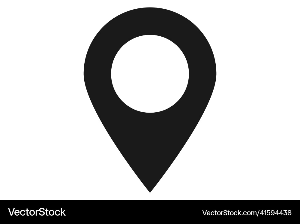 Navigation Pin Ort Pointer Karte vektorbild