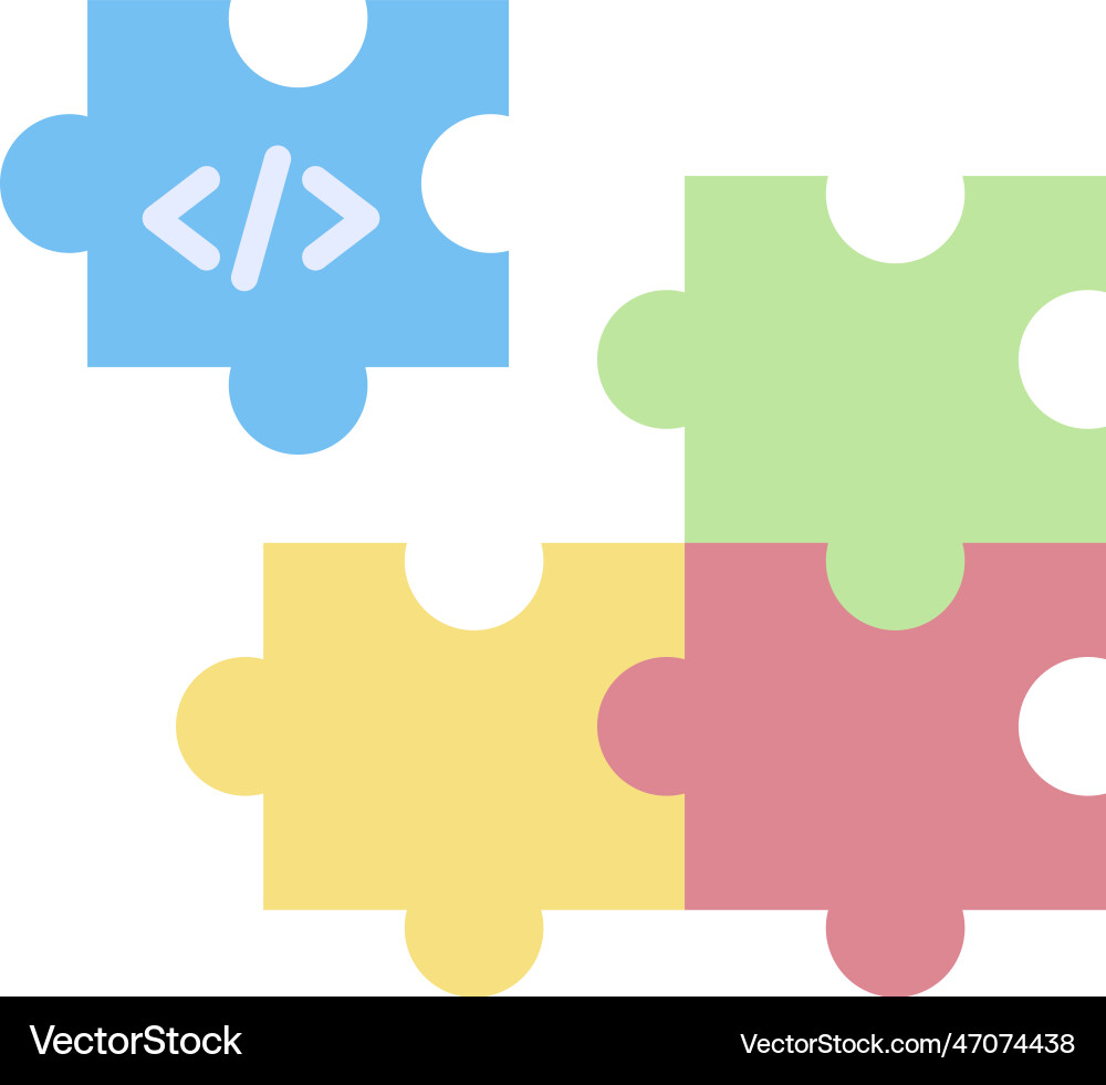 Piece of code icon image suitable vector image