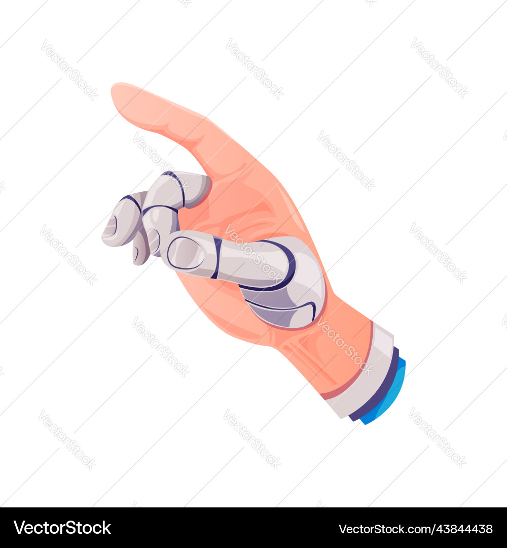 Roboter Finger touch android bot künstliche Maschine Roboter Finger touch android bot künstliche Maschine vektorbild