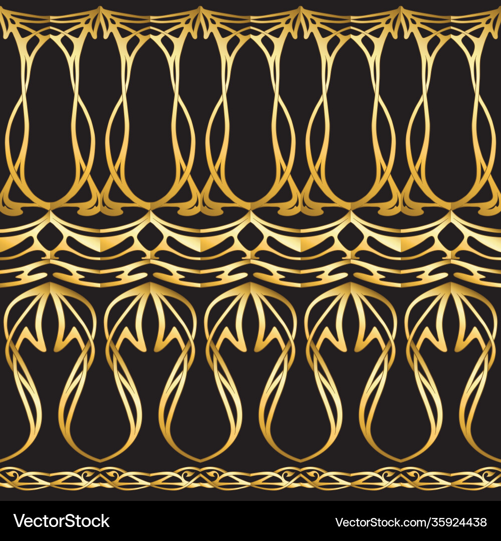 Seamless pattern background in art nouveau style Seamless pattern background in art nouveau style Vector Image
