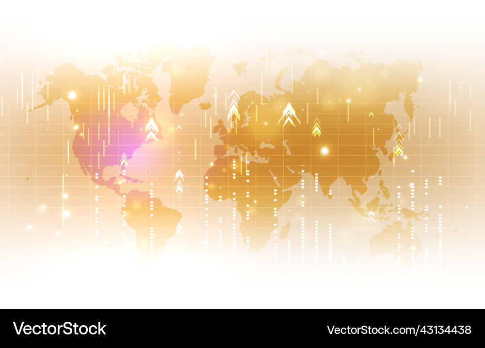 Technology image of globe Technology image of globe vector image