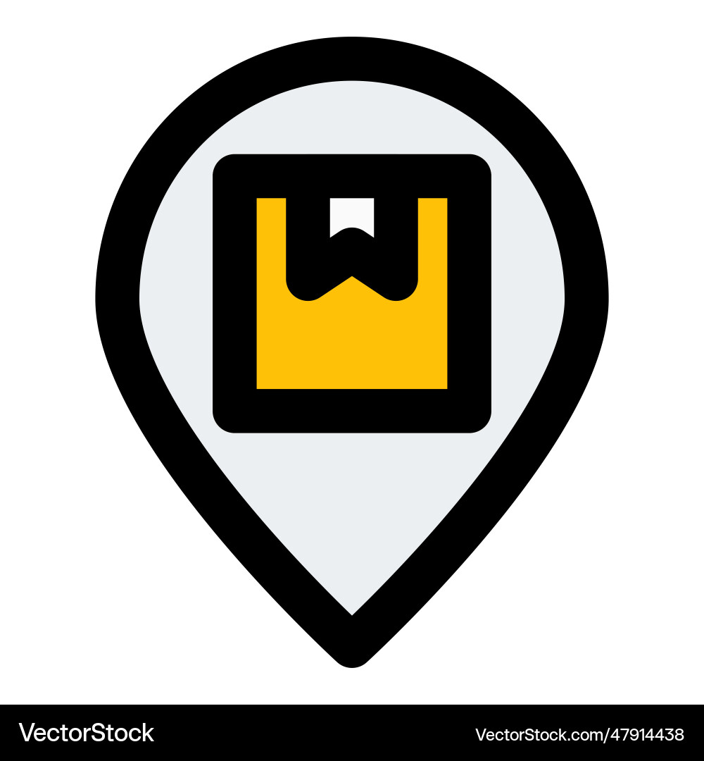 Tracking system for locating the package vector image
