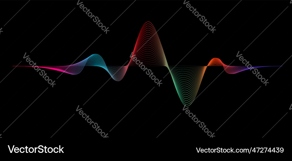 Abstract wave element Vector Image