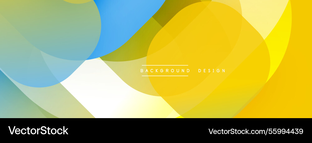 Circular abstract design with overlapping Vector Image