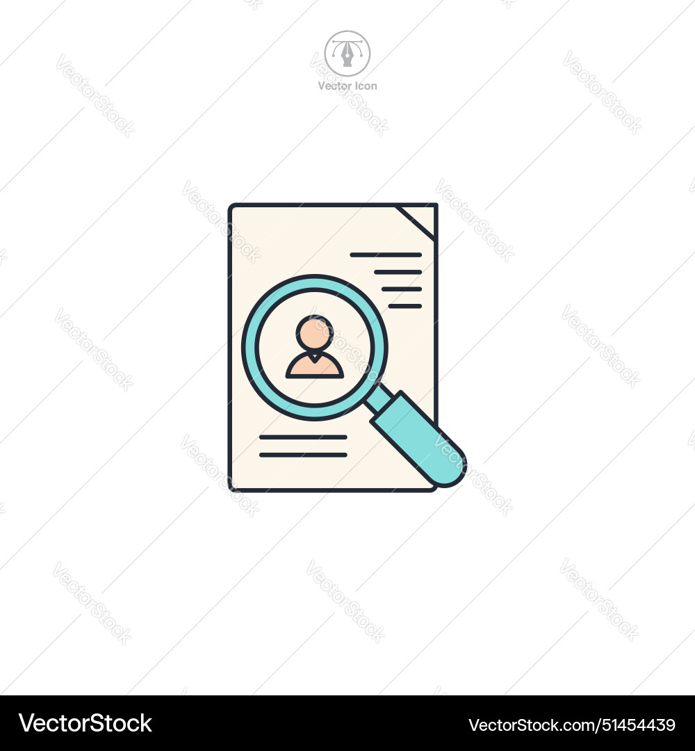 Job interview hire form icon theme symbol Job interview hire form icon theme symbol vector image