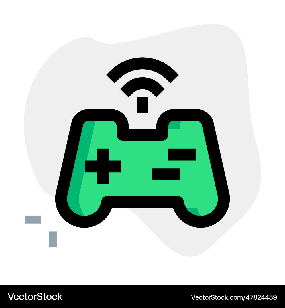 Joystick an electronic input device vector image